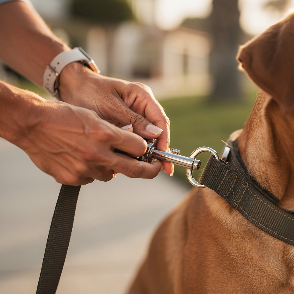 PAWSITIVE PET SITTING SB dog walker providing daily exercise for a happy dog in Santa Barbara